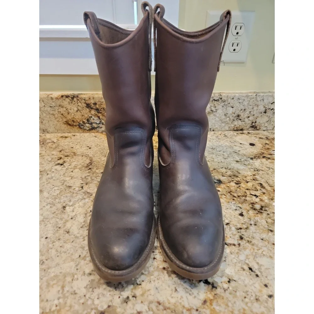 Red Wing 1155 Men's 12C Leather Work Boots Brown Oiled Pecos Cowboy Western